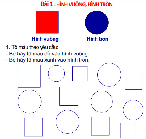 Bài tập Toán tiền tiểu học