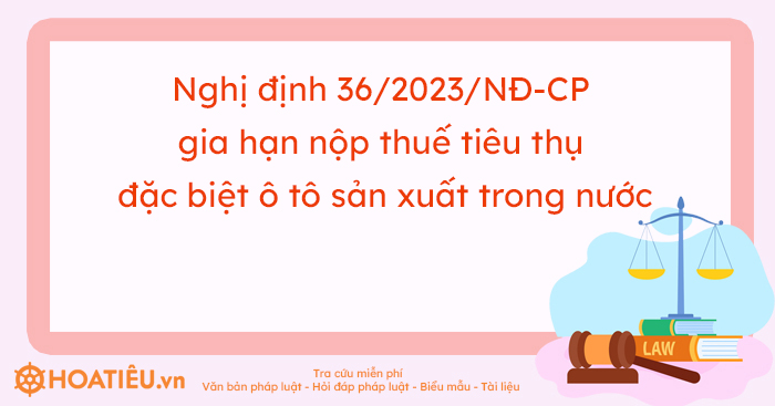 Nghị định số 36/2023/NĐ-CP