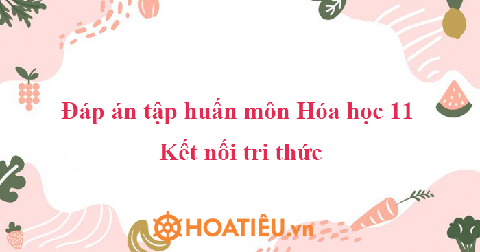 Đáp án tập huấn SGK mới lớp 11 môn Hóa KNTT