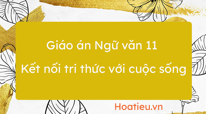 Giáo án môn Văn lớp 11 bộ KNTT