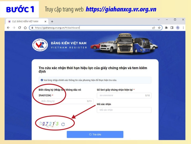 Gia hạn đăng kiểm Online