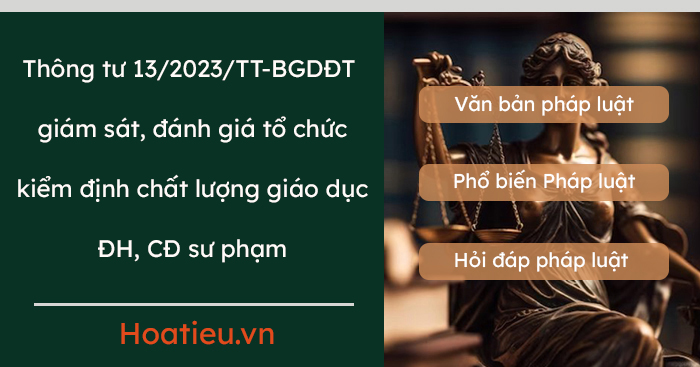 Thông tư 13/2023/TT-BGDĐT