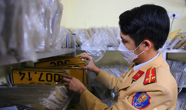 Cấp biển số xe theo mã định danh