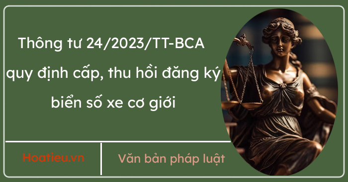 Thông tư số 24 2023 BCA