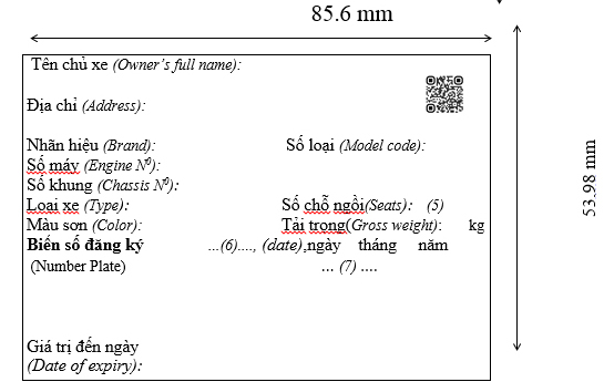 Giấy Chứng nhận đăng ký xe ô tô