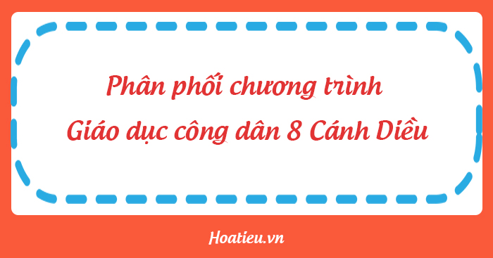 PPCT môn Giáo dục công dân 8 sách Cánh Diều