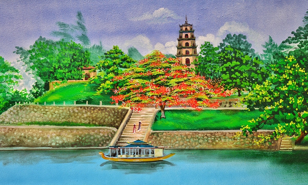 Làm một bài thơ, vẽ một bức tranh,... về hình tượng sông Hương