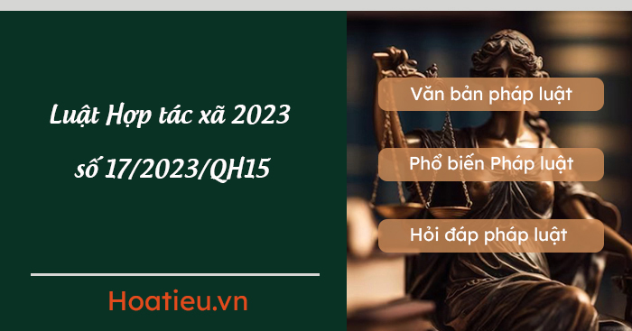 Luật Hợp tác xã sửa đổi số 17/2023/QH15