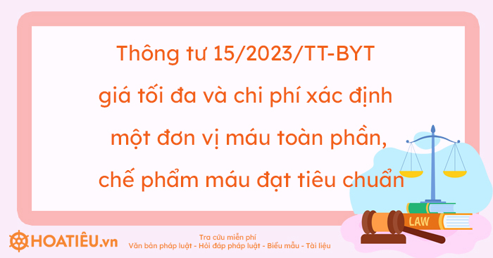 Thông tư 15/2023/TT-BYT