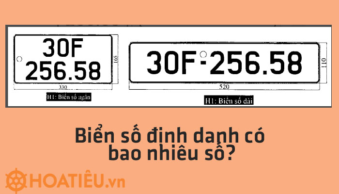 Biển số định danh có bao nhiêu số