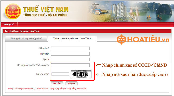 Cách tra cứu mã số thuế online bằng CCCD, CMND