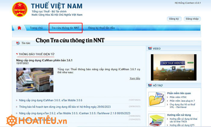 Cách tra cứu mã số thuế online bằng số CCCD, CMND