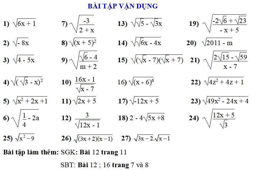 Giáo án dạy thêm Toán 9