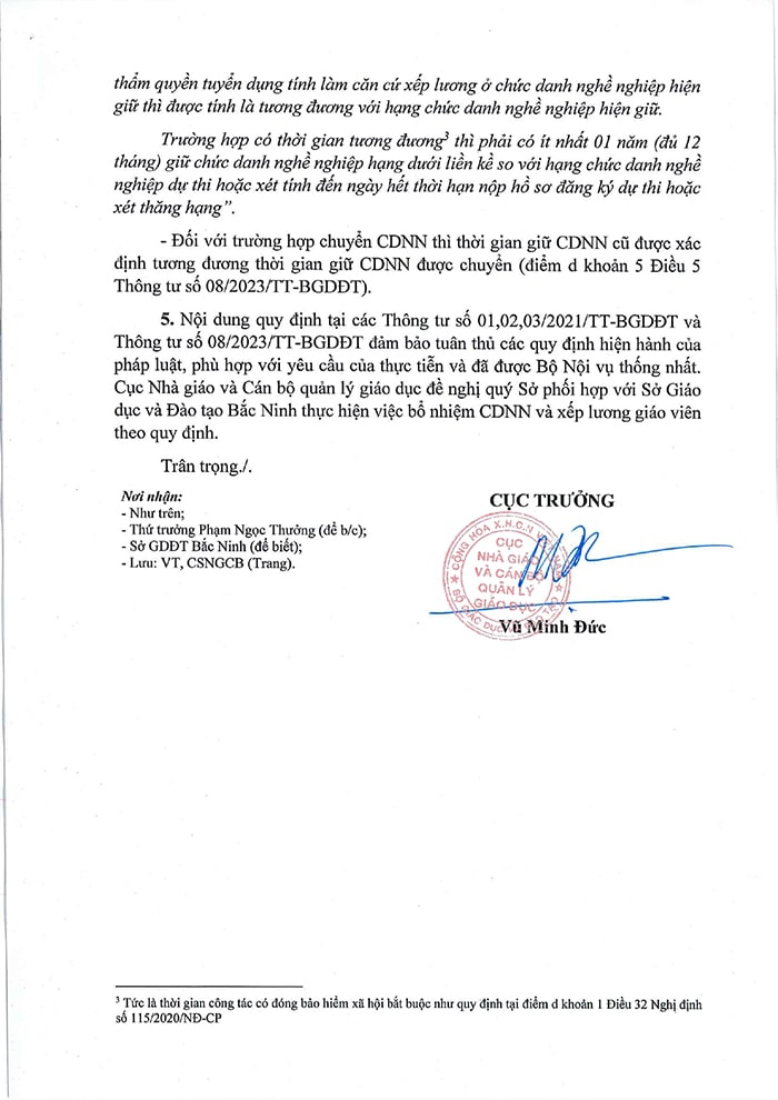 Công văn 680/NGCBQLGD-CSNGCB 2023