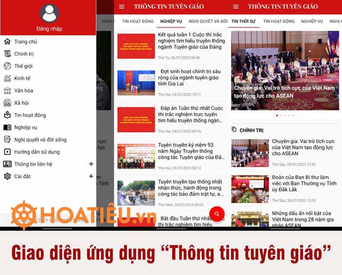 Ứng dụng thông tin tuyên truyền