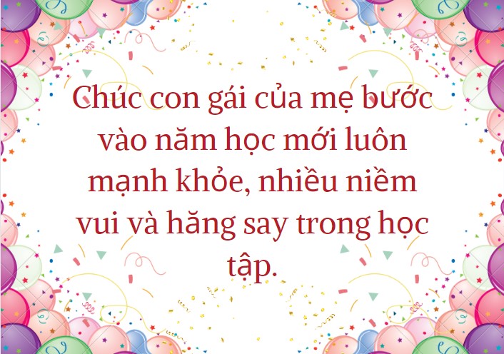 Mẫu thiệp chúc mừng khai giảng đẹp nhất