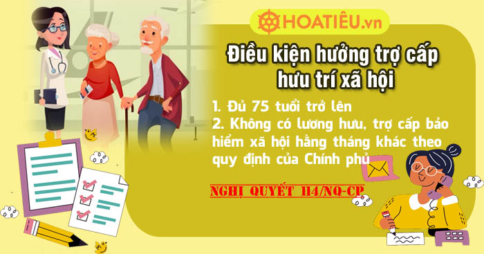 Điều kiện hưởng trợ cấp hưu trí xã hội 2023