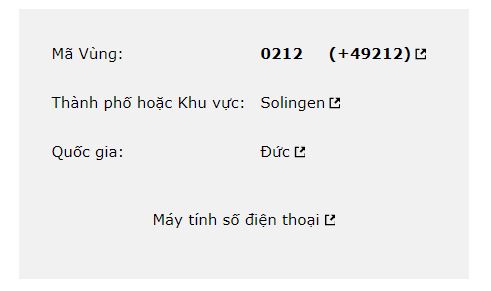 0212 là mã vùng tỉnh nào