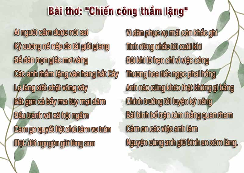 Lời chúc cho người yêu công an 19/8