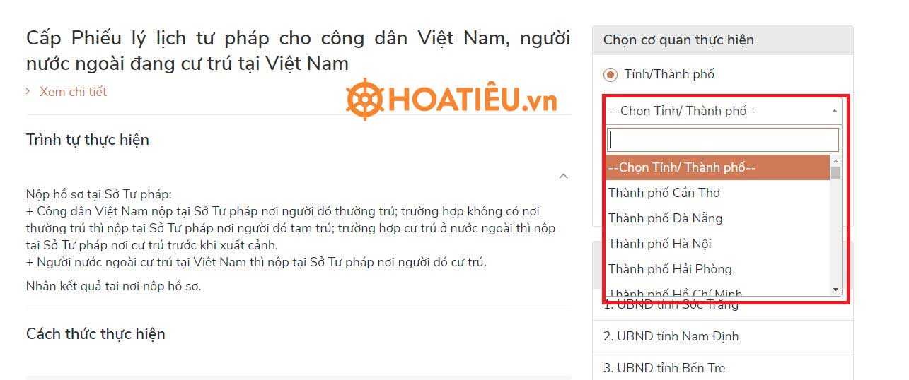 Hướng dẫn khai lý lịch tư pháp online mới nhất