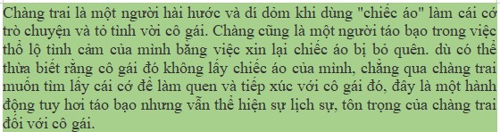 Cảm nhận về chàng trai trong bài Hôm qua tát nước đầu đình