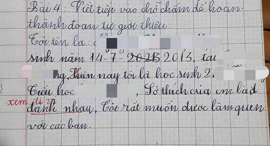 Viết lời tự giới thiệu bản thân lớp 2