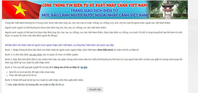 Thủ tục bảo lãnh thân nhân nhập cảnh Việt Nam