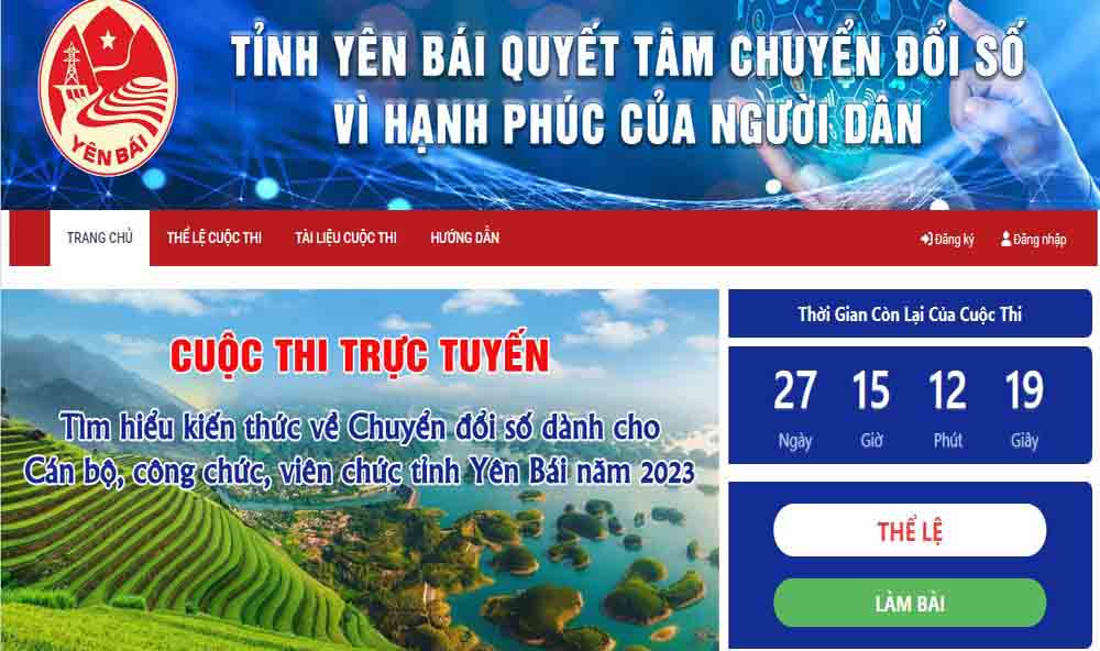 cuộc thi tìm hiểu kiến thức về chuyển đổi số tỉnh Yên Bái năm 2023