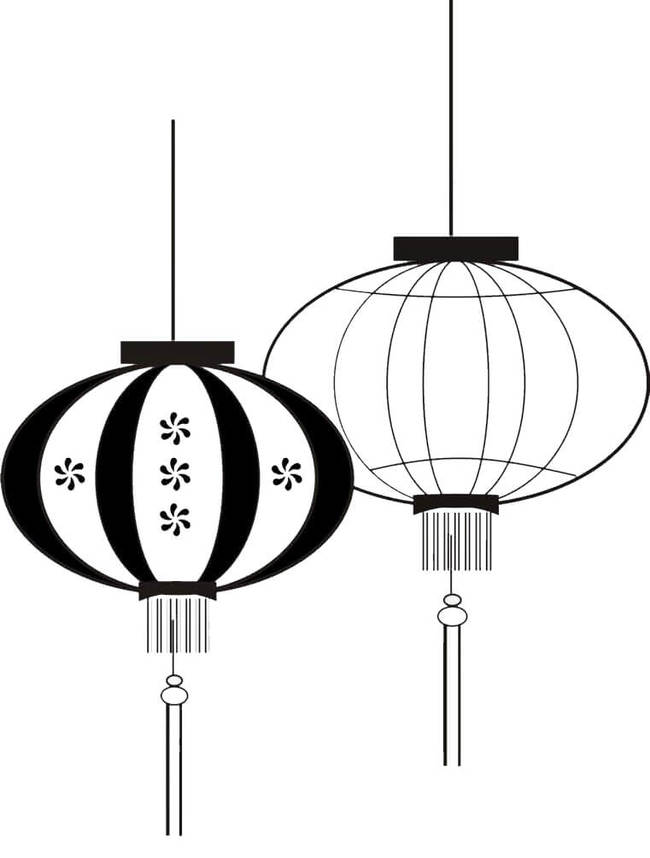 Tranh tô màu Trung thu