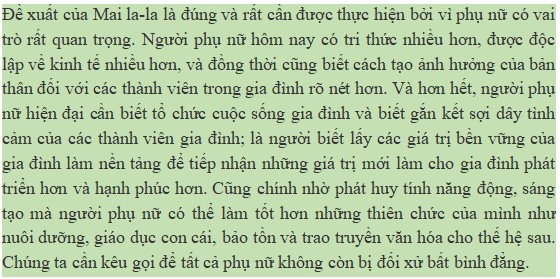 Bạn suy nghĩ gì về đề xuất của Ma-la-la