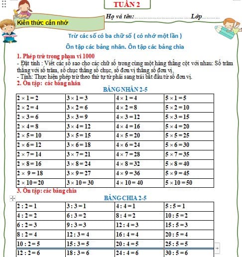 Phiếu bài tập cuối tuần Toán lớp 3 Cánh Diều