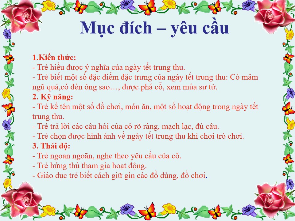 Mẫu giáo án PowerPoint Tết trung thu