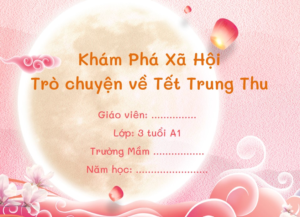 Mẫu giáo án PowerPoint Tết trung thu