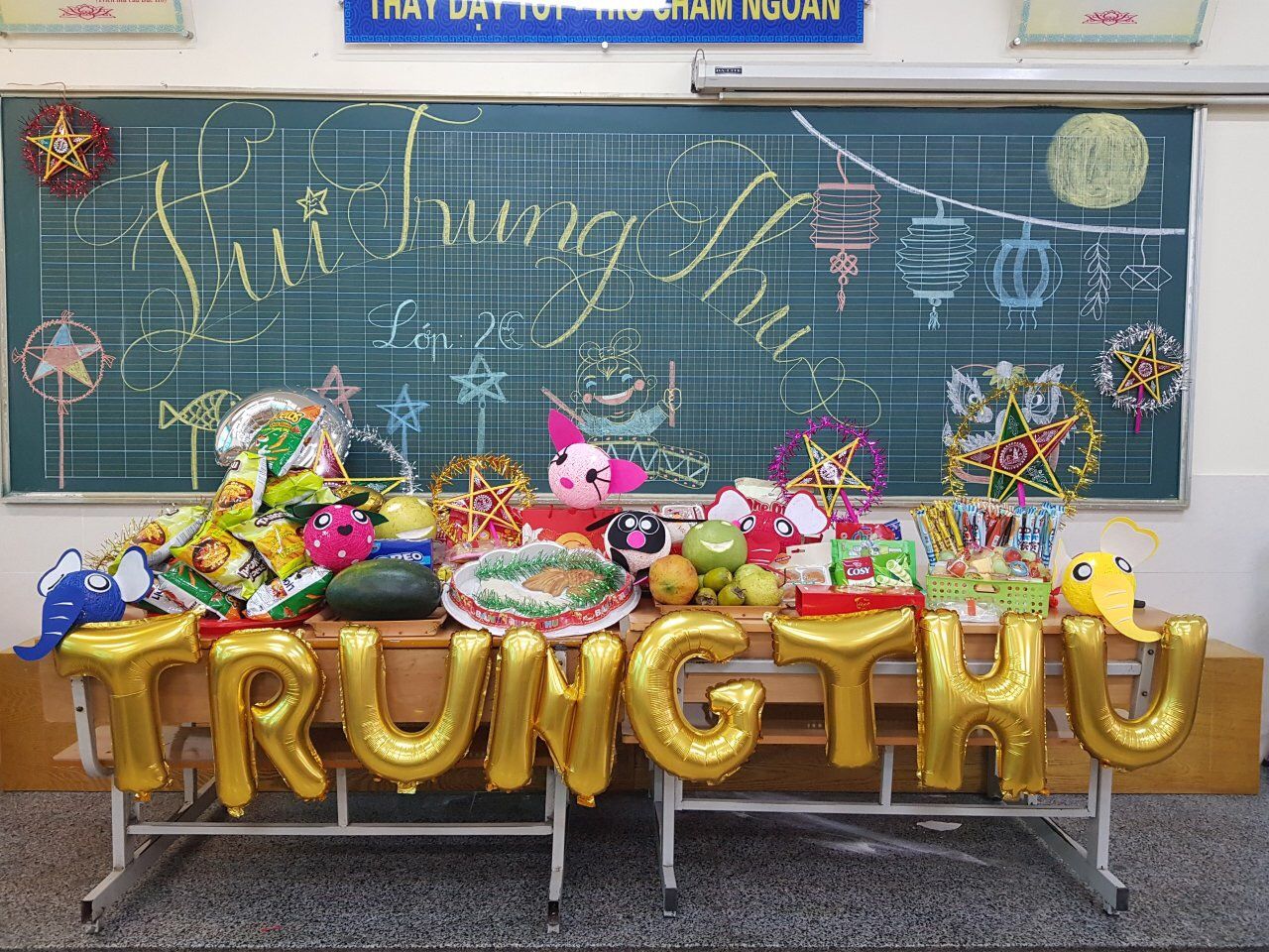 Mẫu biểu điểm chấm mâm cỗ Trung thu