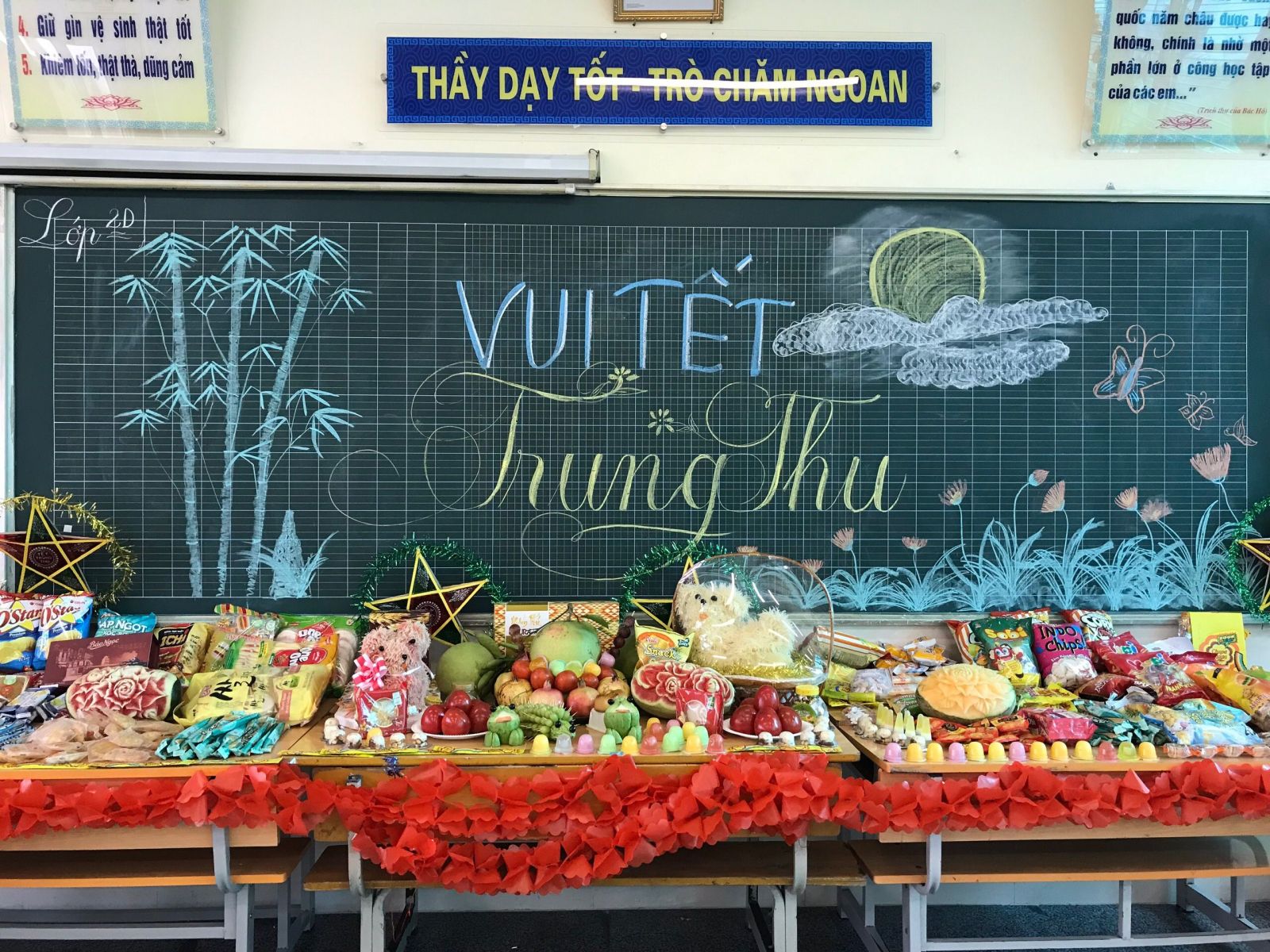 Mẫu biểu điểm chấm mâm cỗ Trung thu