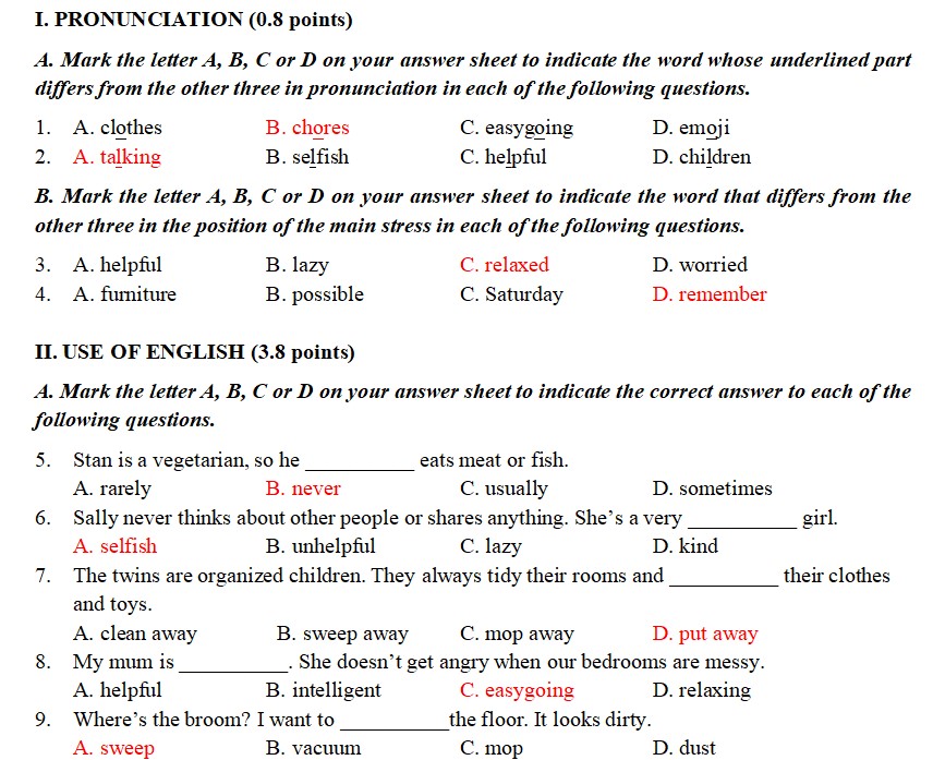 Bài tập bổ trợ Tiếng Anh 10 sách mới