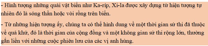 Hình tượng những quái vật biển như Ka-ríp, Xi-la được xây dựng từ hiện tượng tự nhiên nào?