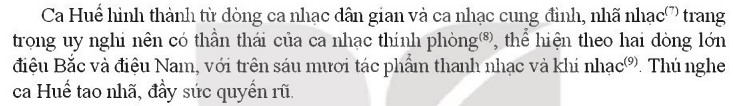 Soạn bài Ca Huế trên sông Hương lớp 8 trang 48
