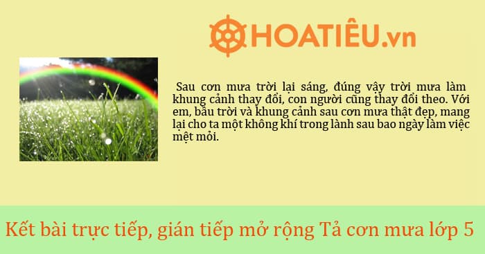 Kết Bài Tả Cơn Mưa - 10 Mẫu Văn Mẫu Ấn Tượng và Hướng Dẫn Viết Tốt Nhất