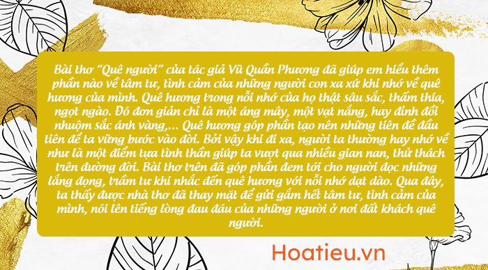 Soạn bài Tự đánh giá Quê người