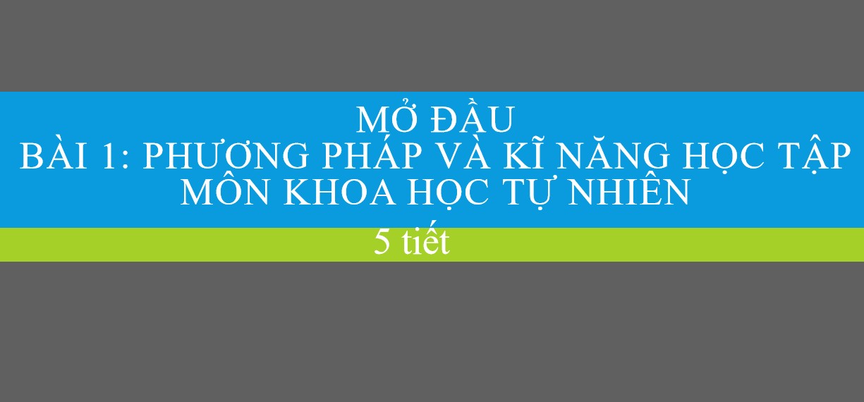 Giáo án PPt Hóa học 7 CTST bài 1