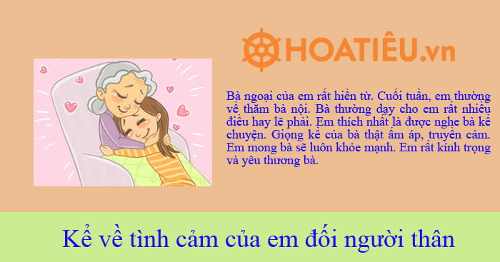 Kể về tình cảm của em đối người thân