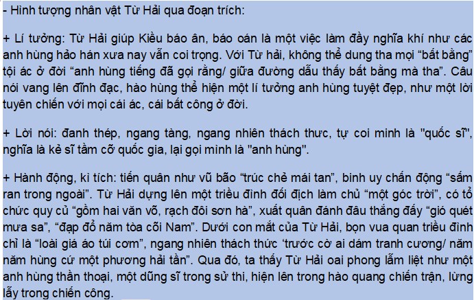 Hình tượng nhân vật Từ Hải trong Anh hùng tiếng đã gọi rằng