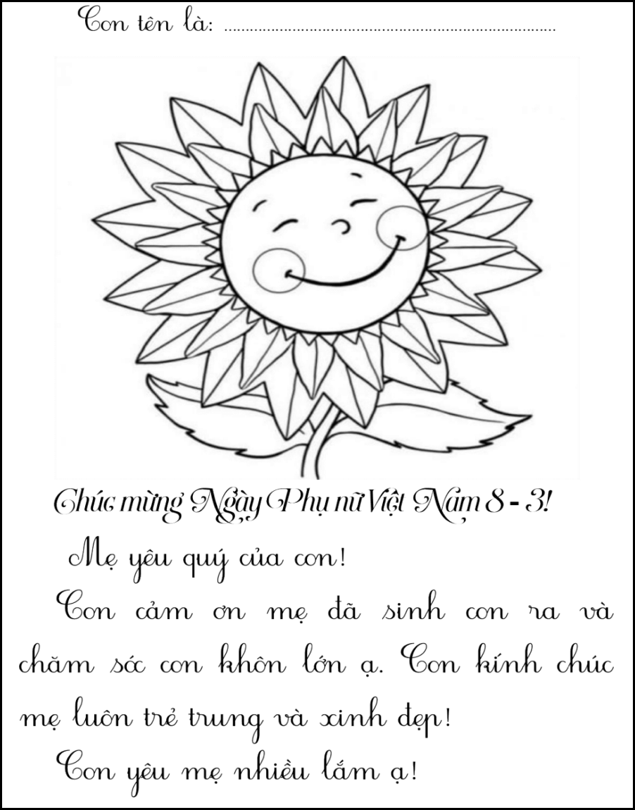 thiệp tặng mẹ 20/10