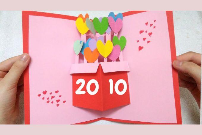 Một số mẫu thiệp 20/10 thủ công dễ làm nhất