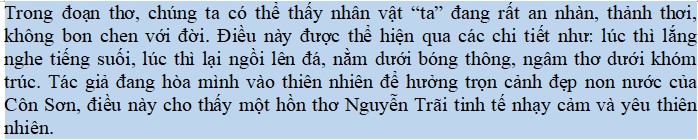 Em cảm nhận thế nào về hình ảnh và tâm hồn của nhân vật “ta” trong đoạn thơ?