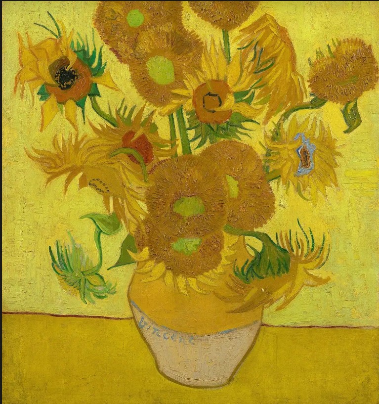 Vẻ đẹp bức tranh Hoa hướng dương của  Vincent Van Gogh