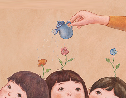 Vẽ tranh 20/10 tặng cô giáo đơn giản