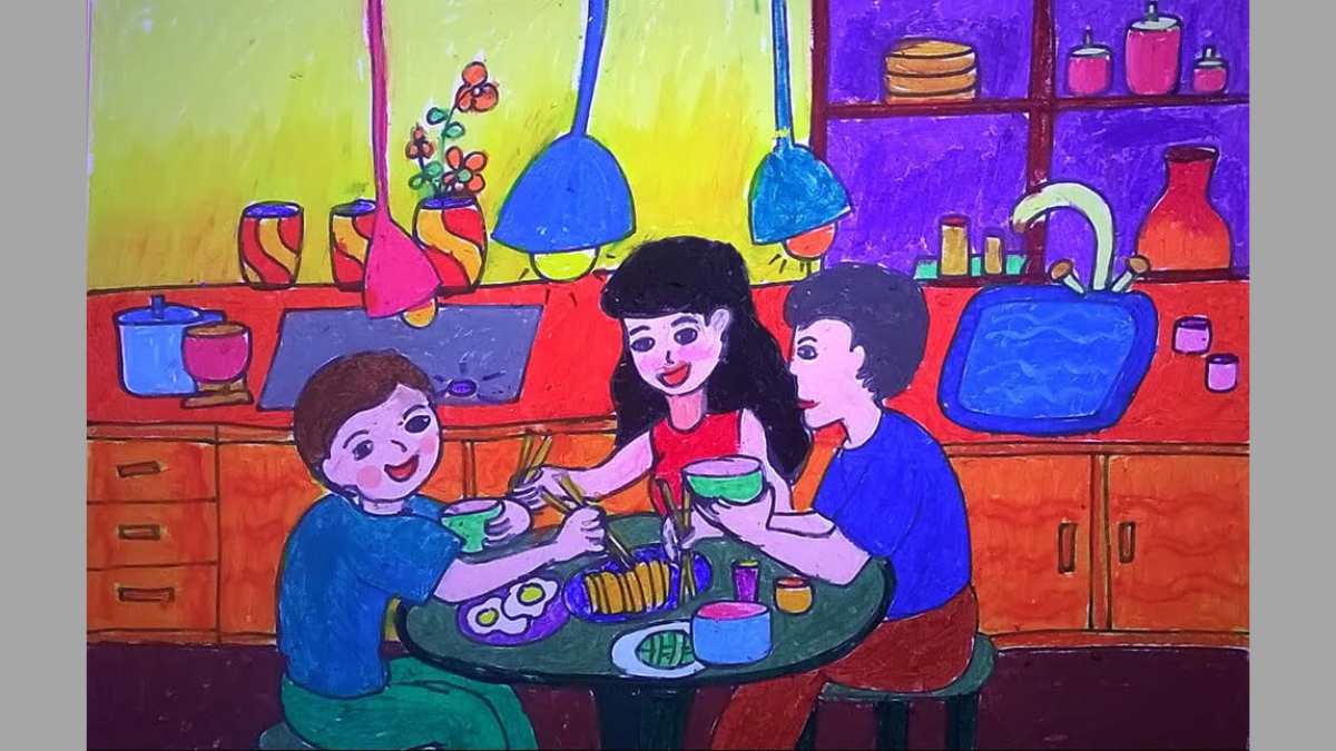 Vẽ tranh 20 tháng 10 tặng mẹ