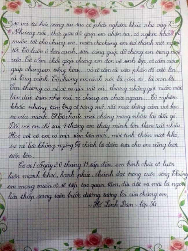 Bài cảm nghĩ về thầy cô ý nghĩa nhất